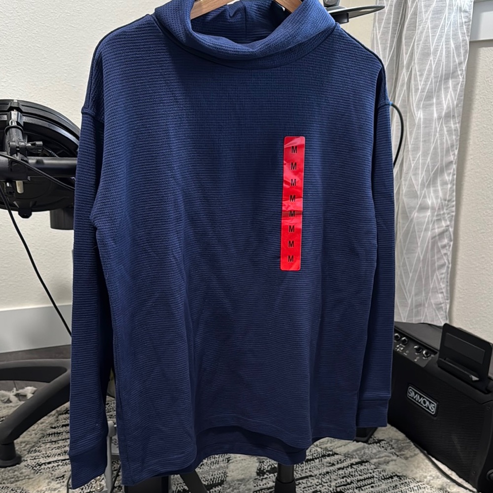 Navy Blue Turtleneck Sweater